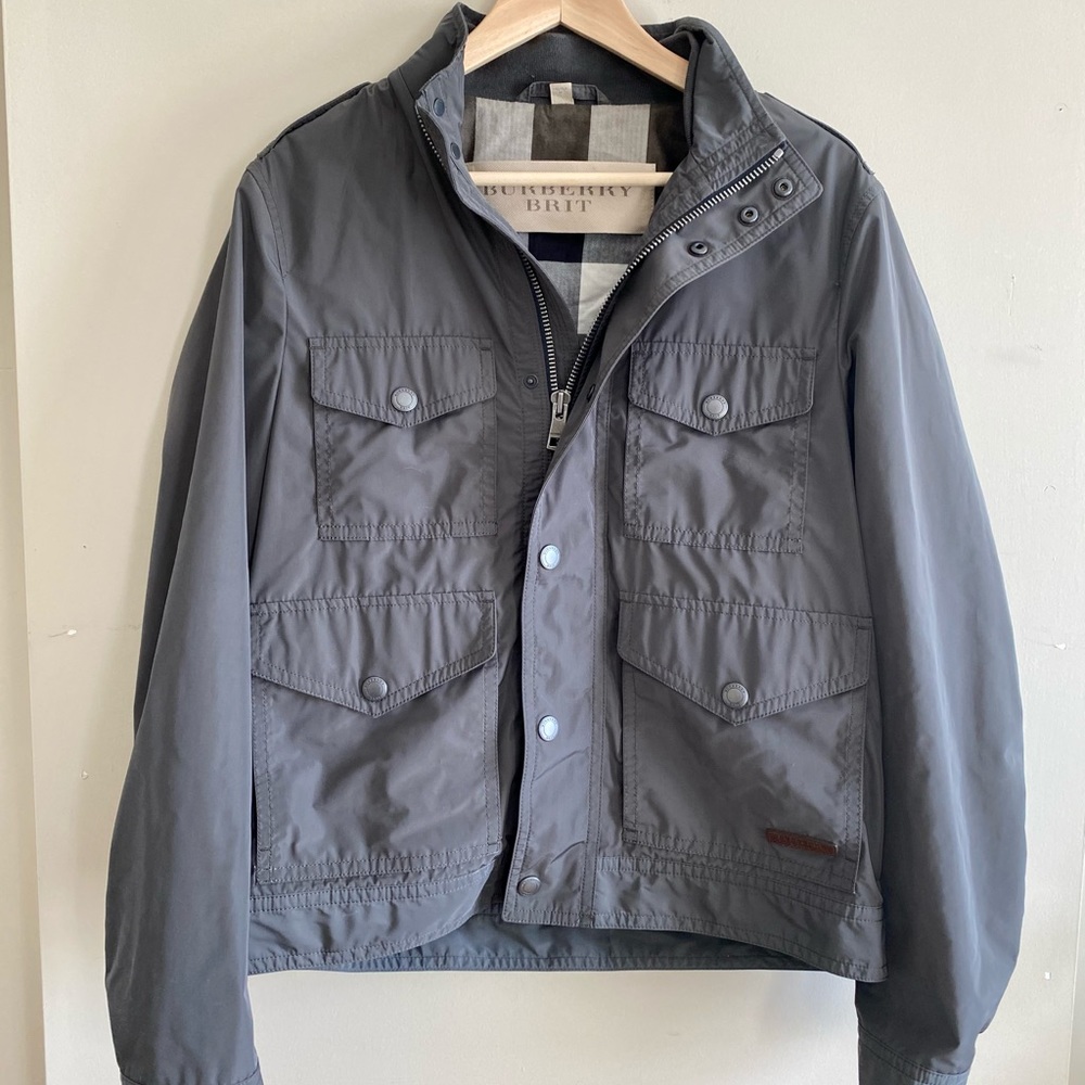 Burberry Brit Nylon Bomber Jacket, Men